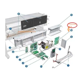 Hp Designjet D5800 6200 6800 Print MechPCa Board F2L45-67012