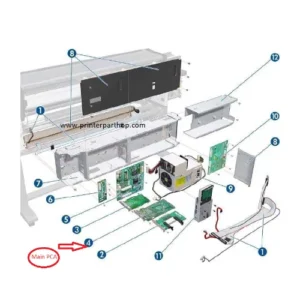 Hp Designjet d5800 6200 6800 Main PCI PCA F2L45-67011