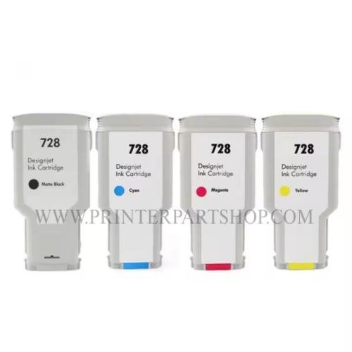 IInk Cartridge 728 With Chip For Use In HP DesignJet T730 & T830 Printer Each 300 Gram Ink